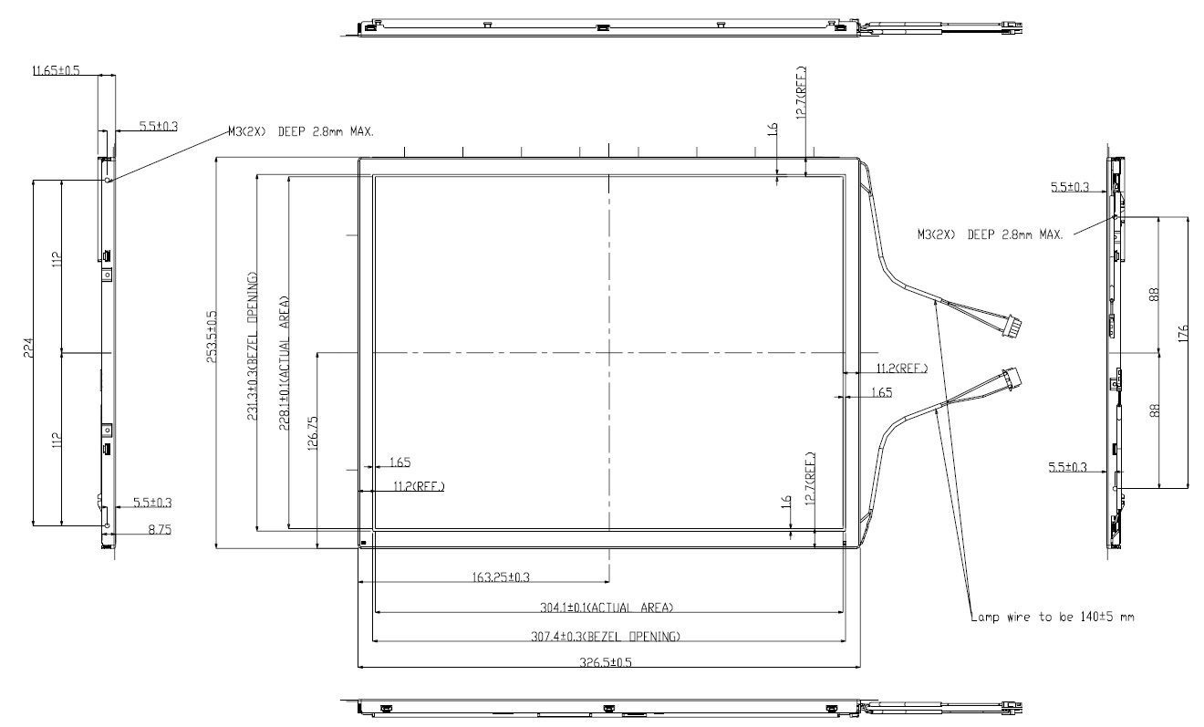 M150XN07 V.2, AU OPTRONICS, 15.0� XGA Color TFT-LCD, XGA (1024